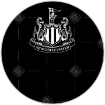Newcastle United dark crest topper - round
