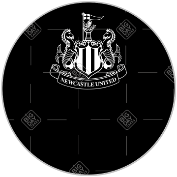 Newcastle United dark crest topper - round