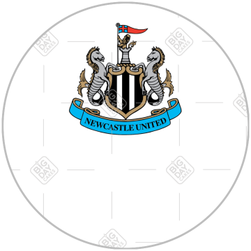 Newcastle United white design topper - round