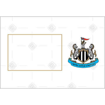 Newcastle United white frame - landscape