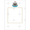Newcastle United white frame - portrait