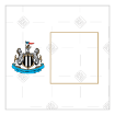 Newcastle United white frame - square