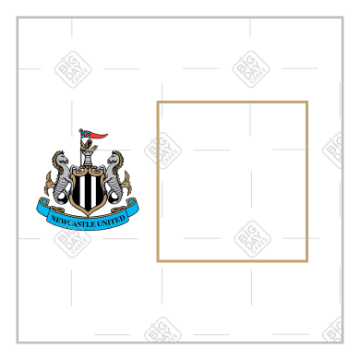 Newcastle United white frame - square