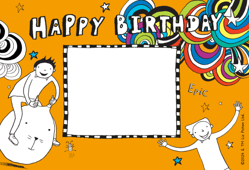 Tom Gates Happy Birthday frame - landscape