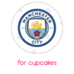 Man City Electric Yellow Flags topper - cupcakes
