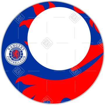 Rangers-lion-HB-Frame frame - round