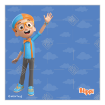Blippi Happy Birthday topper - square