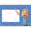Blippi cake topper frame - landscape