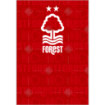 Forest Dark Red design topper - portrait
