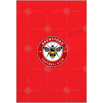 Brentford crest design topper - portrait