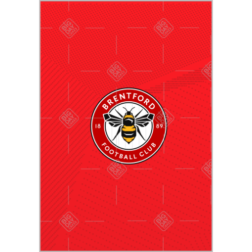 Brentford crest design topper - portrait