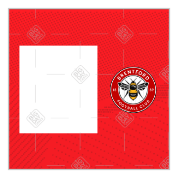 Brentford Happy Birthday frame - square
