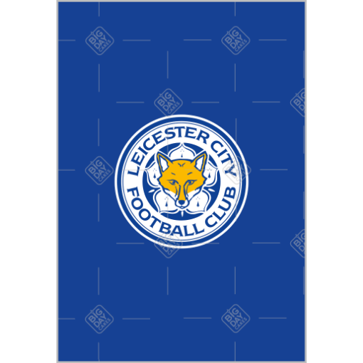 Leicester City FC crest topper - portrait