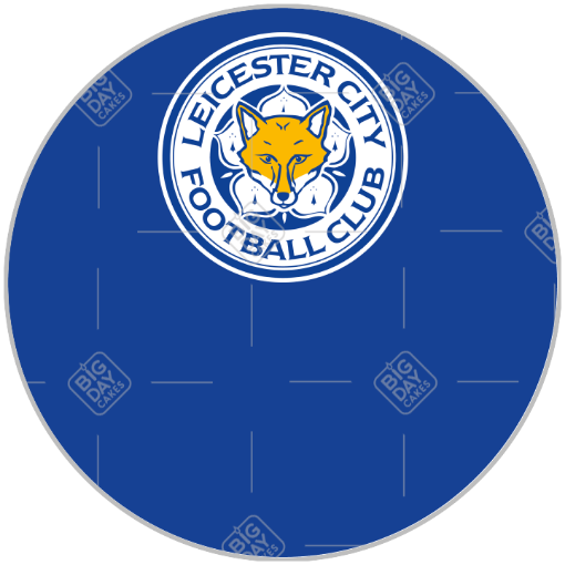 Leicester City FC crest topper - round