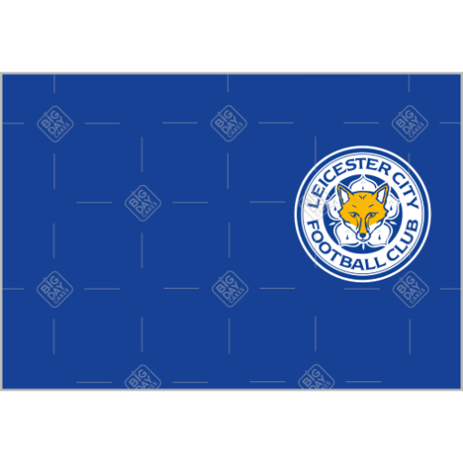 Leicester City FC HB cake topper - landscape