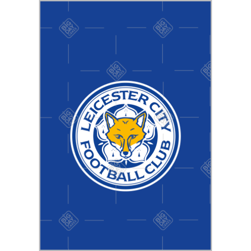 Leicester City FC HB cake topper - portrait
