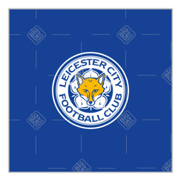 Leicester City FC HB cake topper - square