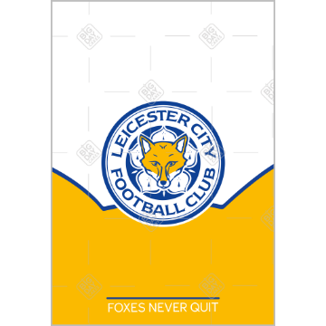 Leicester City FC - HB - fox topper - portrait
