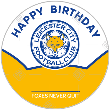 Leicester City FC - HB - fox topper - round