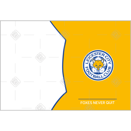 LeicesterCity-Fox-photo frame - landscape