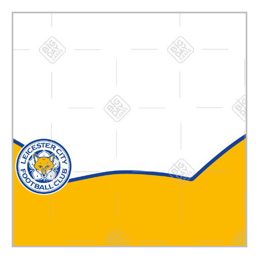 LeicesterCity-Fox-photo frame - square