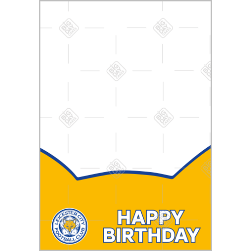 Leicester City FC Fox HB photo frame - portrait