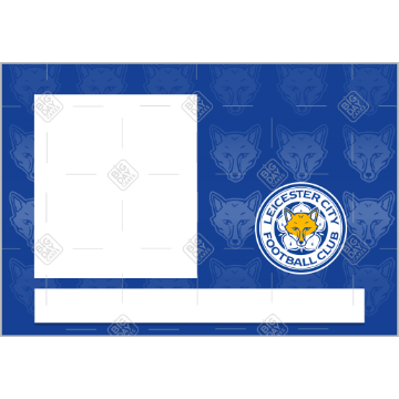 Leicester City FC pattern HB photo frame - landscape