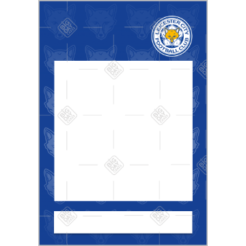 Leicester City FC pattern HB photo frame - portrait