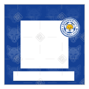 Leicester City FC pattern HB photo frame - square