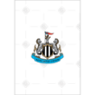 Newcastle United Happy Birthday white design topper - portrait