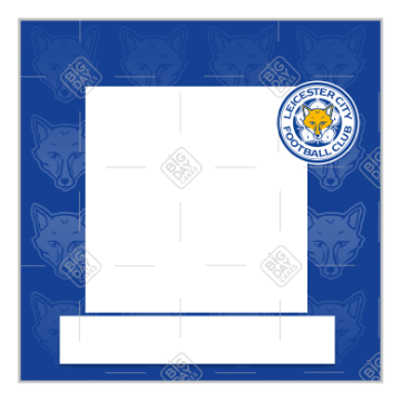 LeicesterCityFC-fox-pattern-photo frame - square