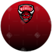 Salford Red Devils fade cake topper - round