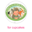 Percy and animals on the wall topper - cupcakes