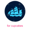 Manchester City ship cupcake topper - cupcakes