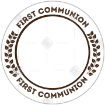 Communion frame - leaves frame - round