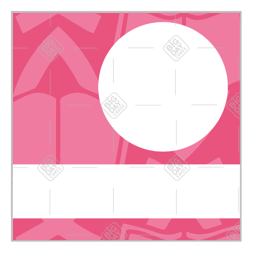 Confirmation pink frame - square